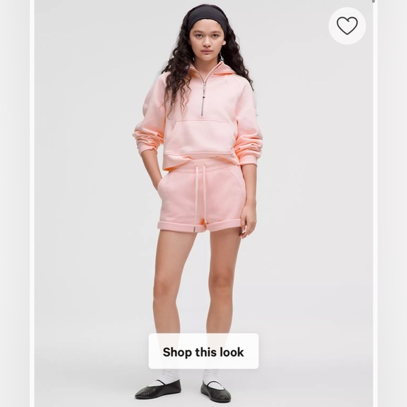 NWT Lululemon Scuba Oversized Half Zip Hoodie in Strawberry Milkshake Pink M/L - Picture 3 of 13